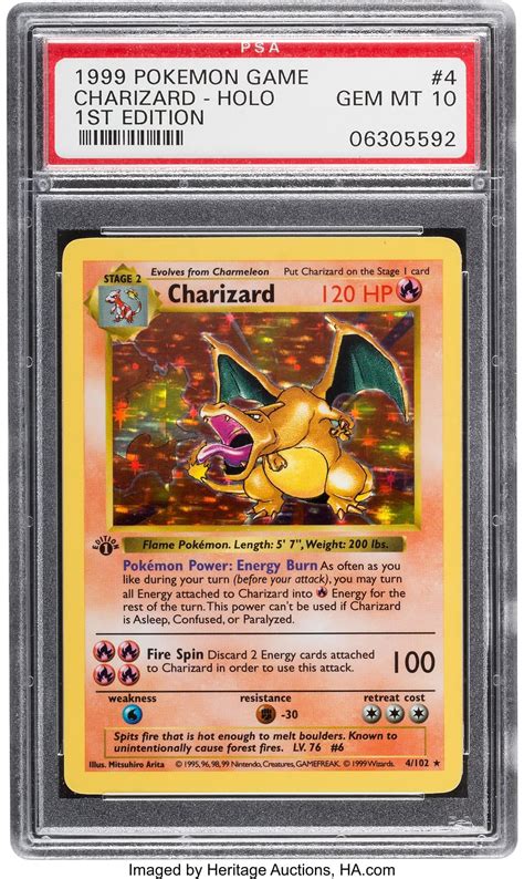 psa 10 original charizard.